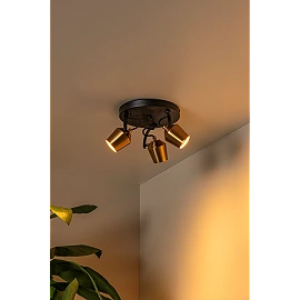EMILE ceiling spotlight Ø23 cm 3xGU10 matt gold / brass (Lucide)