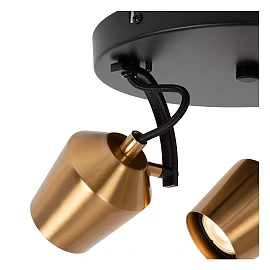 EMILE ceiling spotlight Ø23 cm 3xGU10 matt gold / brass (Lucide)