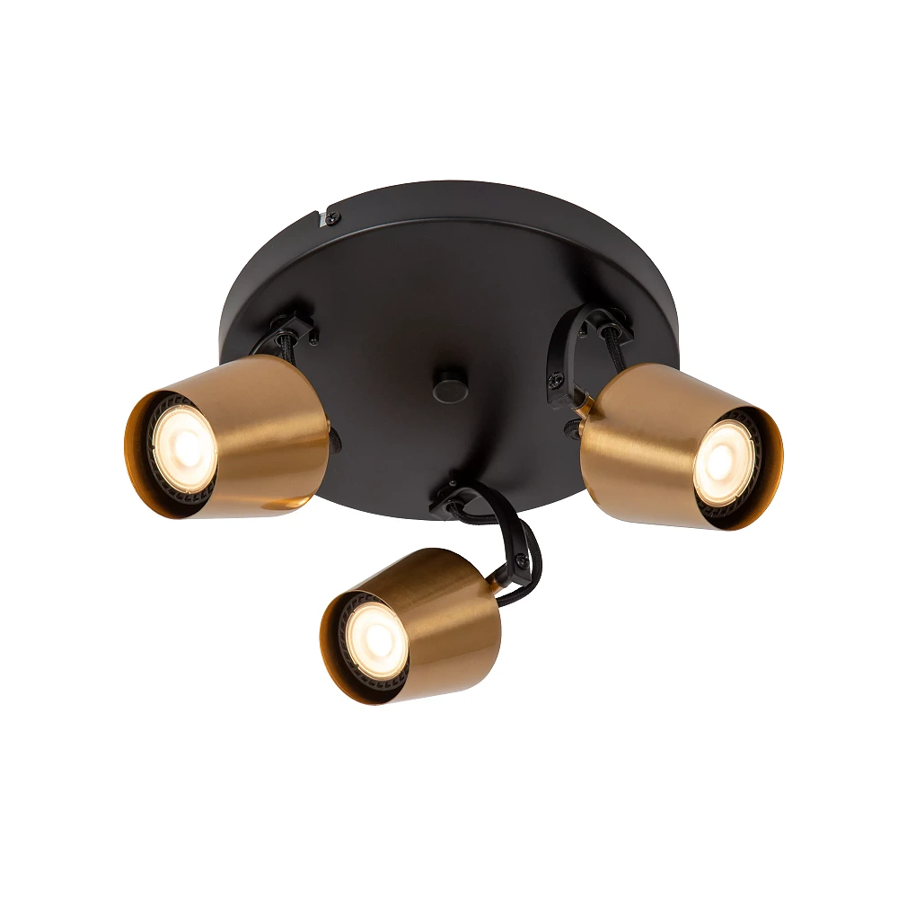 EMILE ceiling spotlight Ø23 cm 3xGU10 matt gold / brass (Lucide)