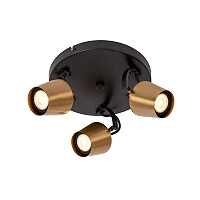EMILE ceiling spotlight Ø23 cm 3xGU10 matt gold / brass (Lucide)