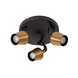 EMILE ceiling spotlight Ø23 cm 3xGU10 matt gold / brass (Lucide)
