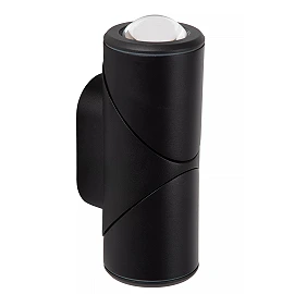 ERIN Wall spotlight Indoor/Outdoor 2x5W Integrated LED IP65 Black (Lucide)