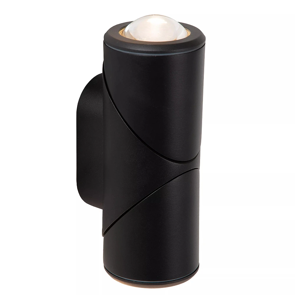 ERIN Wall spotlight Indoor/Outdoor 2x5W Integrated LED IP65 Black (Lucide)
