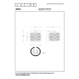 ERYN wall light 1xG9 42 W chrome (Lucide)