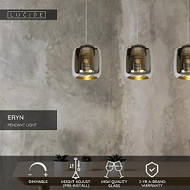 ERYN piekarama lampa 88x20 cm 3xE27 hroma (Lucide)