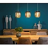 ERYN Pendant light 88x20 cm 3xE27 chrome (Lucide)