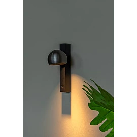 ESFERA wall light LED dimmable 9W 2700K grey iron (Lucide)