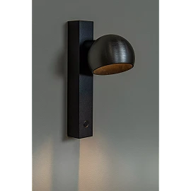 ESFERA wall light LED dimmable 9W 2700K grey iron (Lucide)