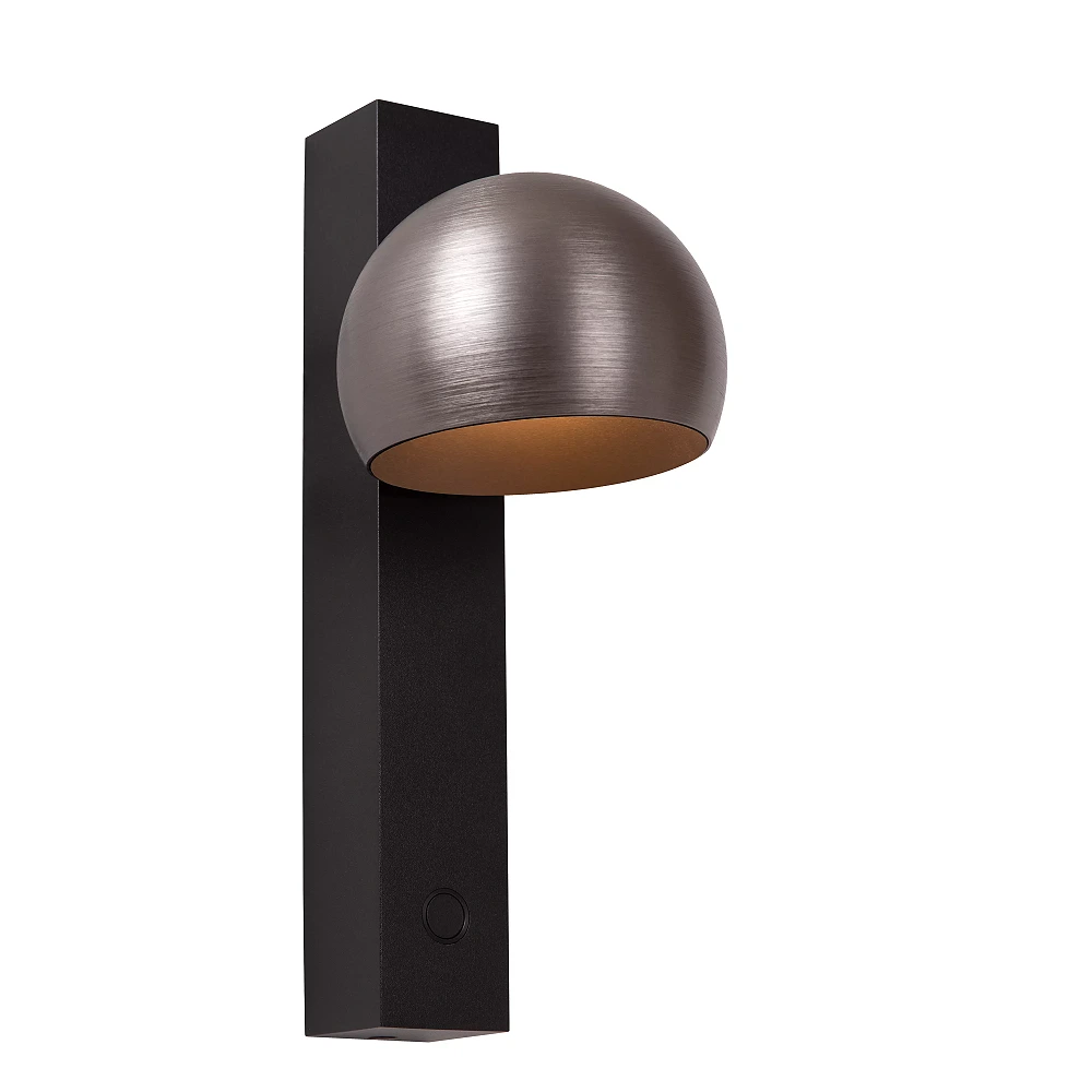 ESFERA wall light LED dimmable 9W 2700K grey iron (Lucide)