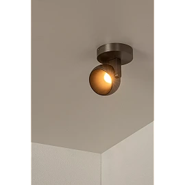 ESFERA ceiling spotlight LED dimmable 11W 2700K grey iron (Lucide)