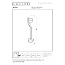 ESTAL outdoor bollard light LED 9W 2700K IP54 rust brown (Lucide)
