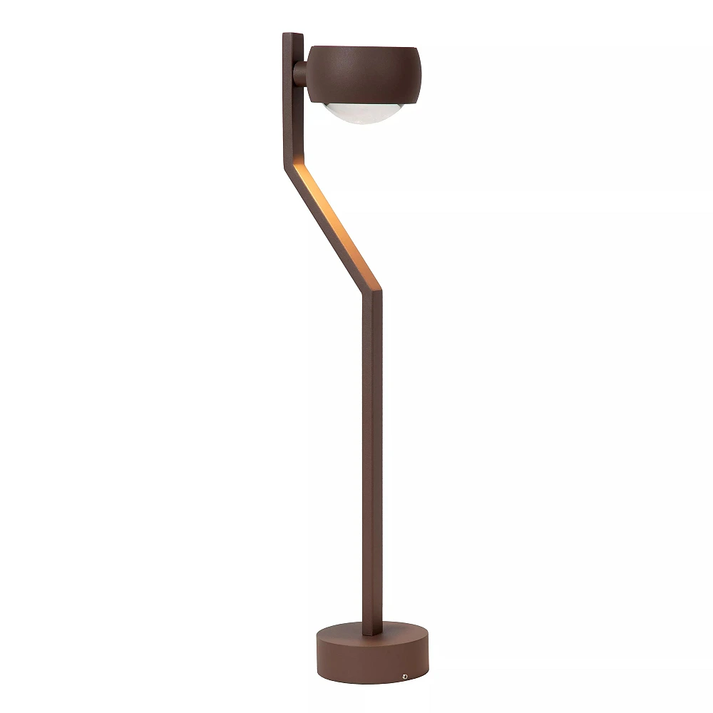 ESTAL outdoor bollard light LED 9W 2700K IP54 rust brown (Lucide)