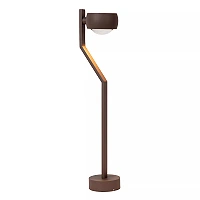 ESTAL outdoor bollard light LED 9W 2700K IP54 rust brown (Lucide)