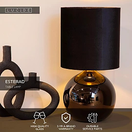 ESTERAD Table lamp Ø24 cm 1xE14 black (Lucide)