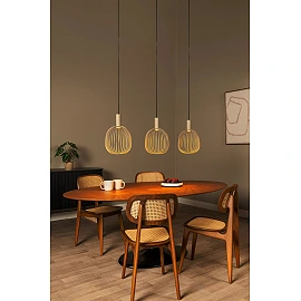 ESTEREL pendant light 3xGU10 MR11 Taupe (Lucide)