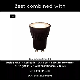 ESTEREL pendant light 3xGU10 MR11 Taupe (Lucide)