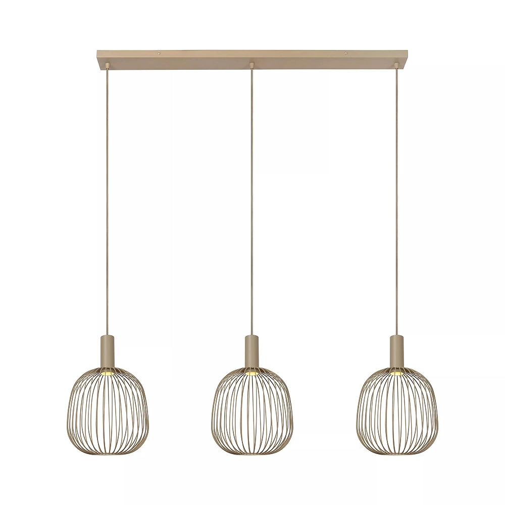 ESTEREL pendant light 3xGU10 MR11 Taupe (Lucide)