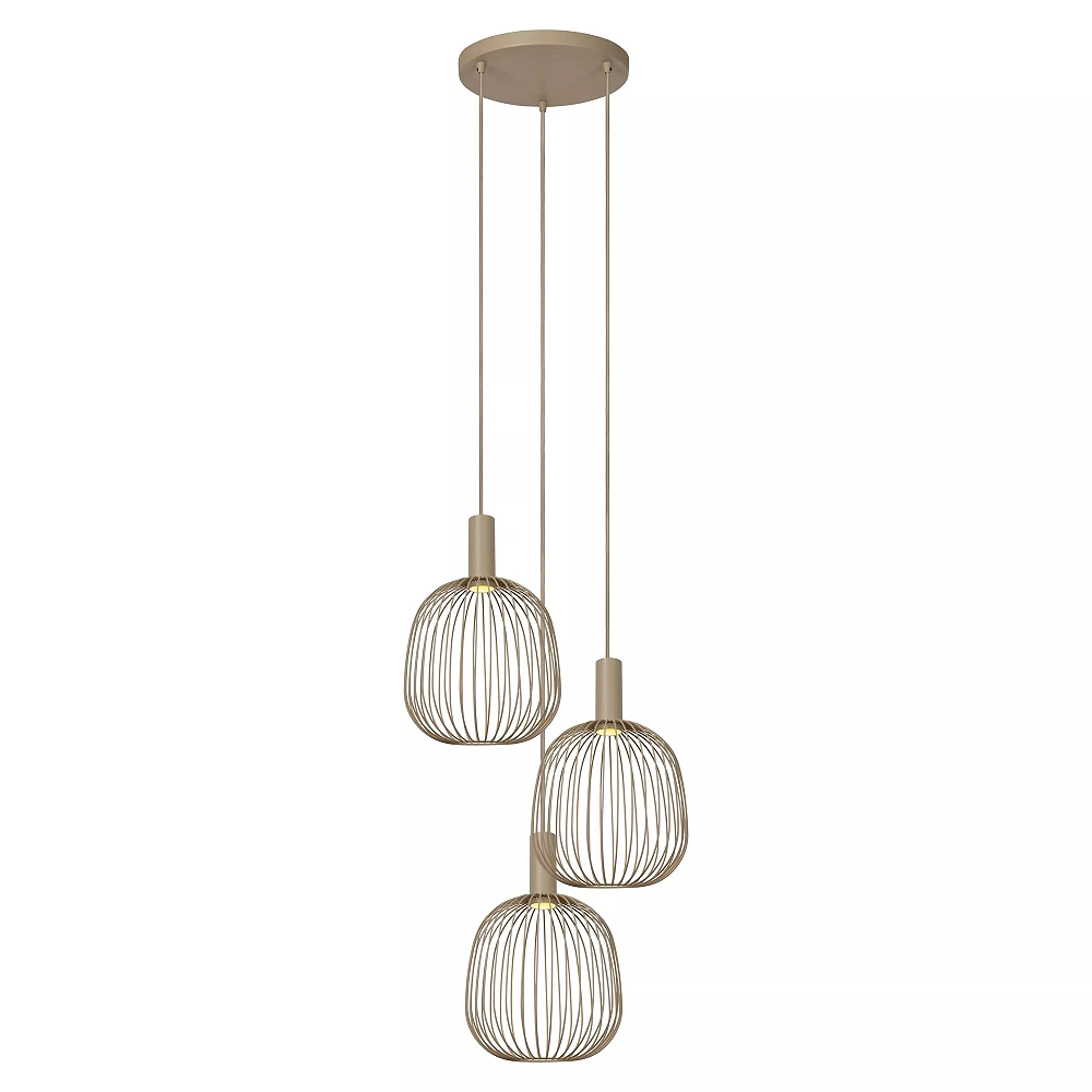ESTEREL pendant light 3xGU10 MR11 Taupe (Lucide)