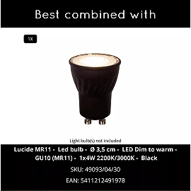 ESTEREL pendant light Ø 25 cm 1xGU10 MR11 Taupe (Lucide)