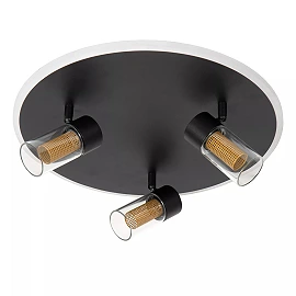 EVERINA Griestu lampa Ø40 cm 3x5W LED CCT 2200K/6500K melna (Lucide)