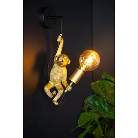 EXTRAVAGANZA CHIMP wall light 1 x 60 W E27 black (Lucide)