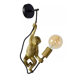 EXTRAVAGANZA CHIMP wall light 1 x 60 W E27 black (Lucide)