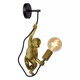 EXTRAVAGANZA CHIMP wall light 1 x 60 W E27 black (Lucide)