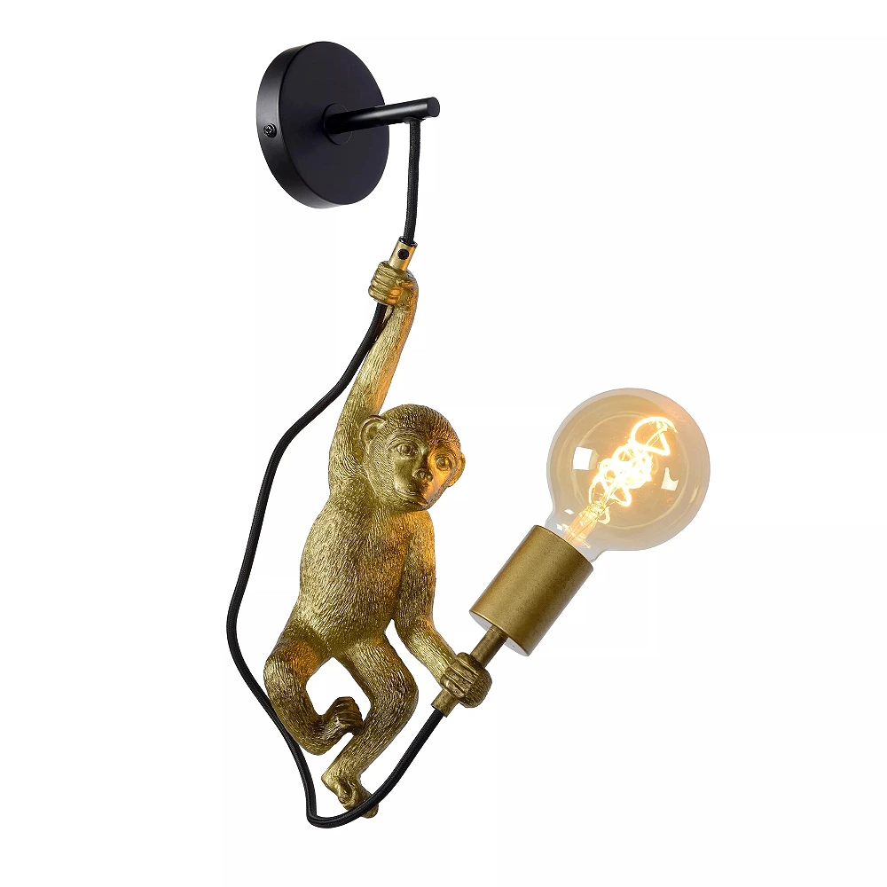 EXTRAVAGANZA CHIMP wall light 1 x 60 W E27 black (Lucide)