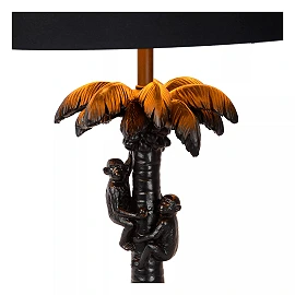 EXTRAVAGANZA COCONUT galda lampa Ø30.5 cm 1 x 60 W E27 melna (Lucide)
