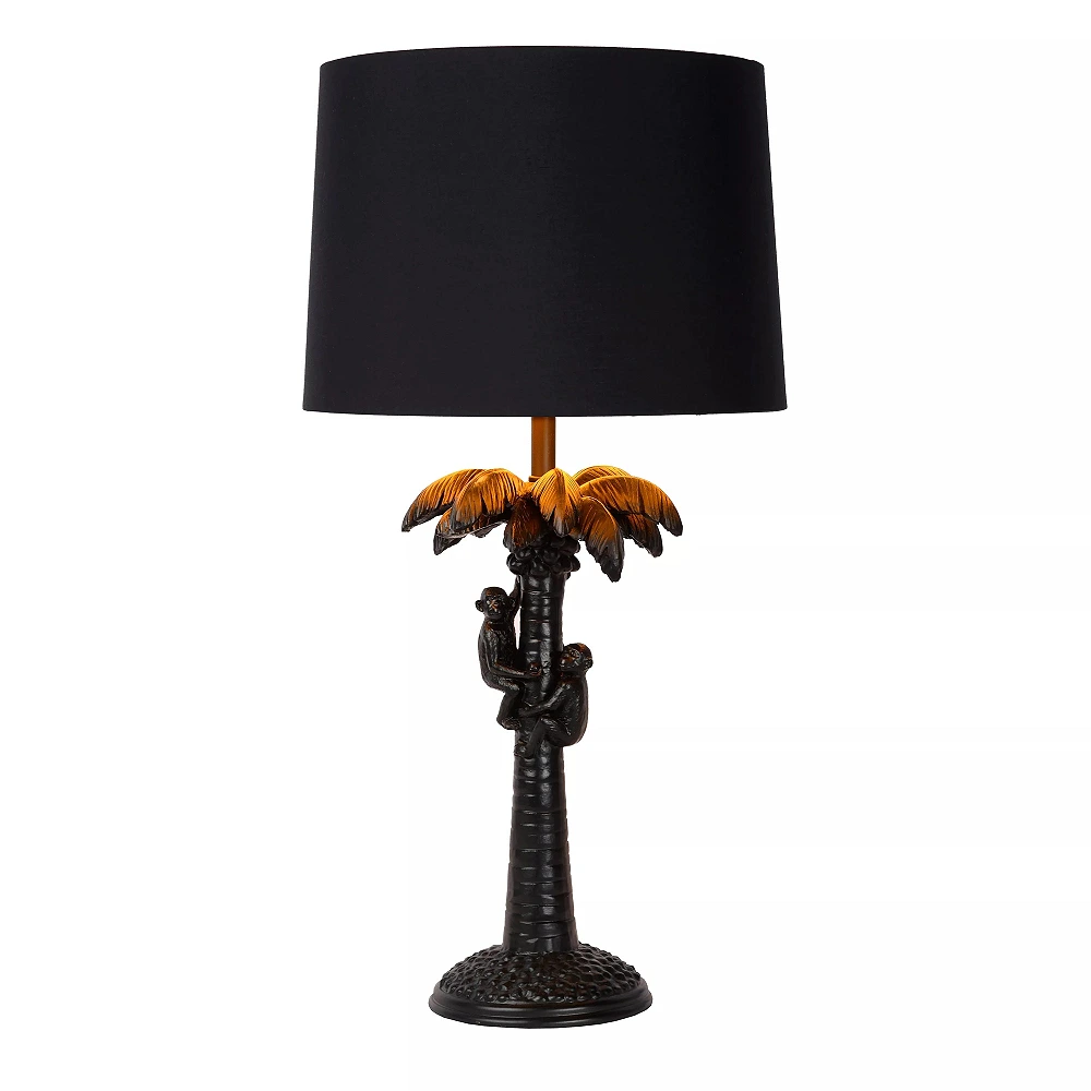 EXTRAVAGANZA COCONUT galda lampa Ø30.5 cm 1 x 60 W E27 melna (Lucide)