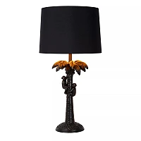EXTRAVAGANZA COCONUT galda lampa Ø30.5 cm 1 x 60 W E27 melna (Lucide)