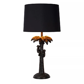 EXTRAVAGANZA COCONUT galda lampa Ø30.5 cm 1 x 60 W E27 melna (Lucide)