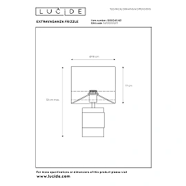 EXTRAVAGANZA FRIZZLE table lamp E14 brown (Lucide)