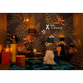EXTRAVAGANZA FRIZZLE table lamp E14 brown (Lucide)