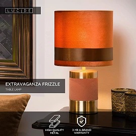 EXTRAVAGANZA FRIZZLE table lamp E14 brown (Lucide)