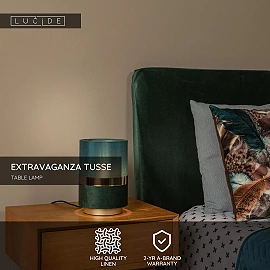 EXTRAVAGANZA TUSSE table lamp E14 green (Lucide)