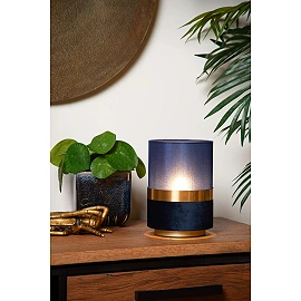 EXTRAVAGANZA TUSSE table lamp E14 blue (Lucide)