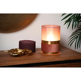 EXTRAVAGANZA TUSSE table lamp E14 pink (Lucide)