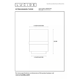 EXTRAVAGANZA TUSSE table lamp E14 pink (Lucide)