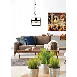 FABIAN Pendant light 1x40W E27 Black (Lucide)