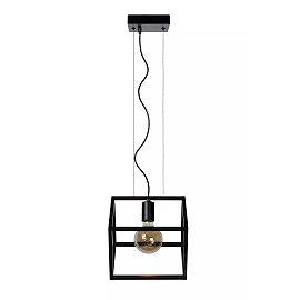 FABIAN Pendant light 1x40W E27 Black (Lucide)