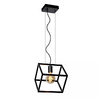 FABIAN Pendant light 1x40W E27 Black (Lucide)