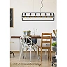 FABIAN Pendant light 6x40W E27 Black (Lucide)