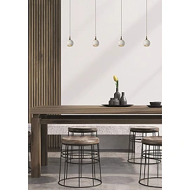 FAVORI piekaramā lampa 4xGU10 balta/matēta misiņa (Lucide)