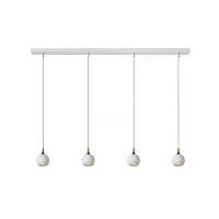 FAVORI piekaramā lampa 4xGU10 balta/matēta misiņa (Lucide)