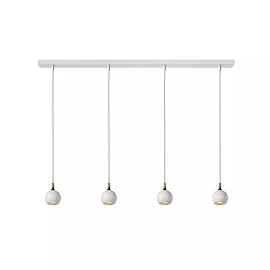 FAVORI piekaramā lampa 4xGU10 balta/matēta misiņa (Lucide)