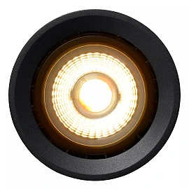 FEDLER griestu prožektors Ø12 1 x 12 W GU10 ES111 dim-to-warm melns (Lucide)