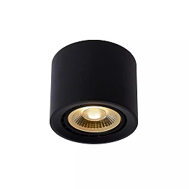 FEDLER griestu prožektors Ø12 1 x 12 W GU10 ES111 dim-to-warm melns (Lucide)