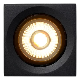 FEDLER griestu prožektors 12 x 12 cm 1 x 12 W GU10 ES111 dim-to-warm melns (Lucide)