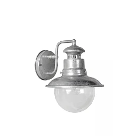 FIGO Wall light Outdoor 1x60W E27 IP44 Zinc (Lucide)